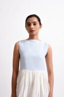 Blue Milkmaid Dress