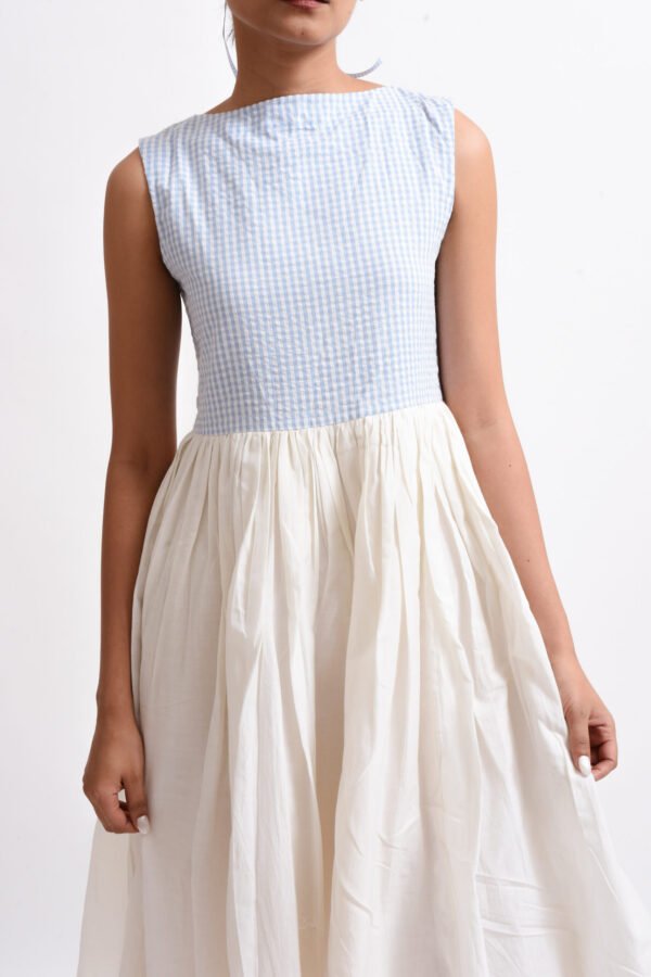 Blue Milkmaid Dress - Image 5